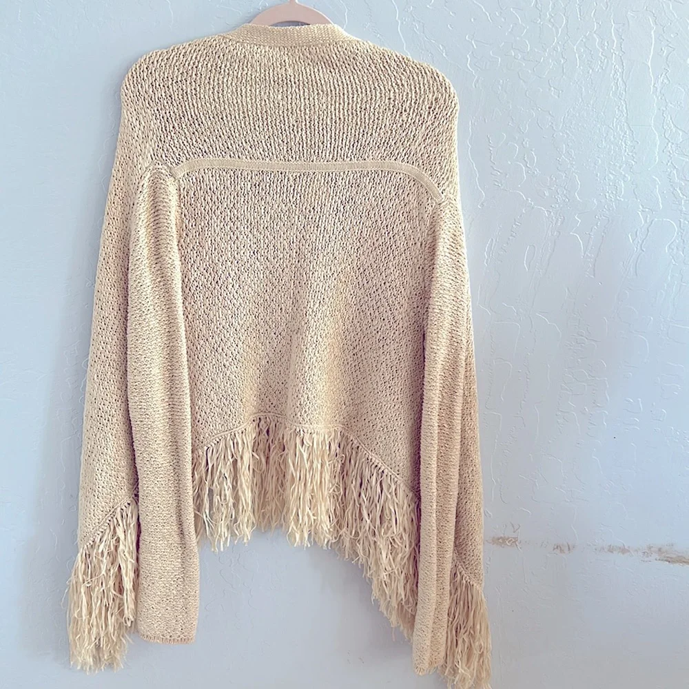 BCBG fringe cardigan